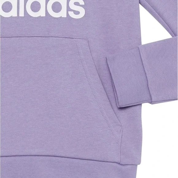 adidas Originals mens Adicolor Classics Trefoil Hoodie in light purple+ white - Picture 7 of 8